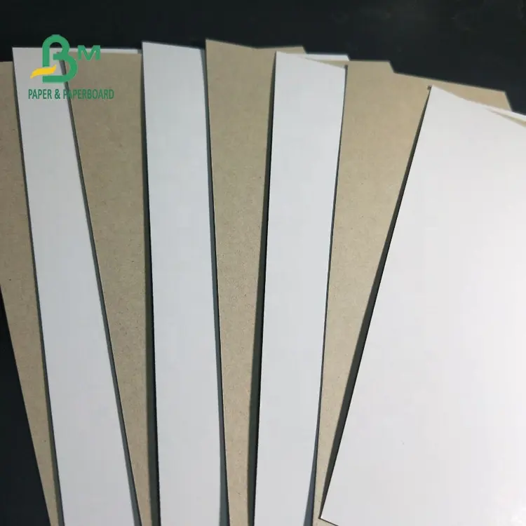 Uncoated Recycled Pulp 200g - 450g Low - Cost White Duplex Paper Board For Packing