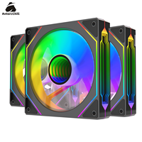 Ventilateur de refroidissement AntarcChill OEM personnalisé en usine, 120 mm, haut débit d'air, faible bruit, pour boîtier PC, 1200-1800 tr/min, pour dissipation thermique de l'ordinateur