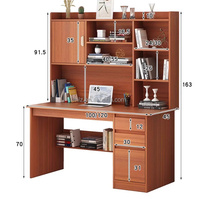 Petite table de bureau minimaliste pour la maison Mobilier de bureau durable Ordinateur de bureau noir pour petits espaces
