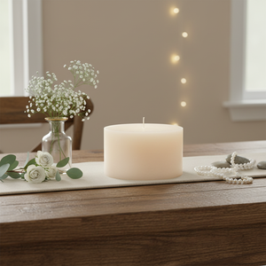 NF Lauren 15x30 Pillar <b>Candle</b> Private Label Custom Color & Scent Handmade Soy Wax Home Decor Bulk Wedding Decorative <b>Candle</b> - Product Image 3