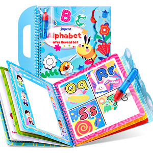 Joycat หนังสือน้ำวาดรูปการ์ตูนสีสันสดใสหนังสือวาดเส้นขยุกขยิกพร้อมปากกาวิเศษ - Product Image 1