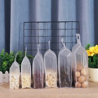 Bolsas de Empaque para Arroz con Fondo Cuadrado, Reutilizables, Transparentes, de PET/PE Reciclable, con Cierre de Cremallera, Impresión por Grabado, Diseño Personalizado, para Papas Fritas