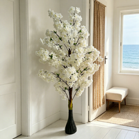 Lebensechte Hochzeitsdekoration Blumen Moderne Künstliche Blumen Getopfter Künstlicher Kirschblütenbaum Innenraum Bar Heim Deko Accessoires
