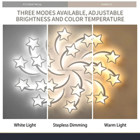 Plafonnier LED moderne - Lampe de salon créative et unique avec base en fer et surface en acrylique, commande par interrupteur, compatibilité 220V