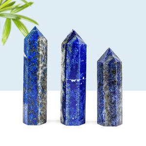 Torre de Cristal Natural de Lapislázuli al por Mayor, Artesanía Tallada Ecológica, Piedra Preciosa de Feng Shui, Regalo para la Habitación - Product Image 6