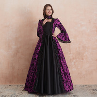 Vente flash Nouvelle robe de cour médiévale au design explosif Robe gothique victorienne MOQ faible Super grande taille Robes de soirée
