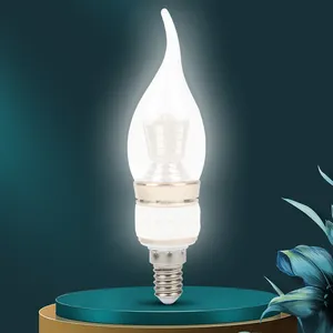 Bohlam LED Mini kecerahan tinggi, lampu bohlam jagung Mini C35 110-220V 7w 9W 12W E14, lampu LED putih hangat digunakan untuk lampu gantung