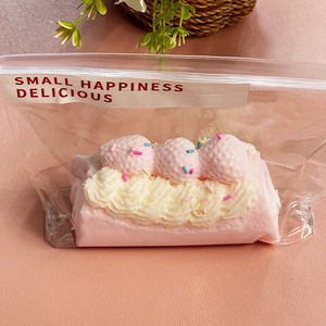 Juguete Sensorial de Silicona en Forma de Rollo Suizo Rosa Fresa de 10 cm, Lindo, de Alta Calidad, Súper Relajante, de Rebote Lento, Regalo para Niñas - Product Image 4