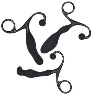 Ricarica nero guerriero Silicone prostatico massaggiatore spina pulsante vibrazione spina anale Plug per il sesso più sicuro - Product Image 1