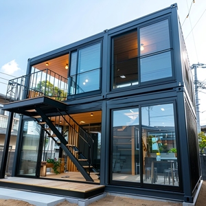 Maison conteneur de luxe en acier pliable et extensible de 20 pieds et 40 pieds, personnalisable, appartement préfabriqué, protection de l'environnement, Chine - Product Image 4