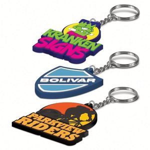 ODM OEM Custom Made Couple Gift Keychain Soft 3D Rubber PVC <b>Key</b> <b>Chain</b> Cartoon logo PVC Keyring - Product Image 1