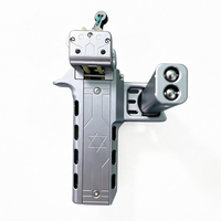 Slingshot à tir rapide automatique à 20 coups avec chargement de billes, construction en alliage d'aluminium usiné CNC pour une utilisation en extérieur, poids de 434 g