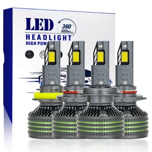Phare LED H4 6000K à quatre tubes en cuivre avec télécommande, trois modes de puissance, ampoule de phare clignotante, phare antibrouillard pour voiture - Product Image 2