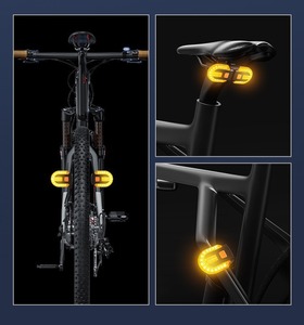 Feu arrière de vélo en gros avec clignotants, rechargeable par USB, sans fil, LED, pour trottinette, accessoires de cyclisme - Product Image 4