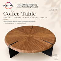 Table basse ronde moderne minimaliste avec pieds en acier inoxydable, design créatif, mobilier de salon, fabrication OEM ODM directe d'usine