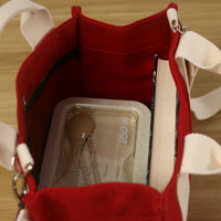 Sac fourre-tout vertical en toile pour femme, style coréen tendance, simplicité urbaine, grande capacité, portable, ouverture supérieure, trois poignées