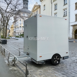 2025 barato prefabricado móvil paquete plano público 20 pies remolque baño Camping portátil contenedor móvil inodoro - Product Image 1