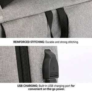 <span class=keywords><strong>Mochila</strong></span> de negocios impermeable para hombre con logotipo personalizado de diseño de 15,6 pulgadas, <span class=keywords><strong>mochila</strong></span> inteligente para ordenador portátil con carga USB, <span class=keywords><strong>mochila</strong></span> para hombre - Product Image 3