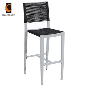 Anti-vieillissement Extérieur <span class=keywords><strong>Bistrot</strong></span> Vintage Petit Déjeuner En Aluminium Corde Comptoir Tabourets de <span class=keywords><strong>Bar</strong></span> - Product Image 2