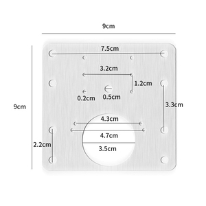 <span class=keywords><strong>Kit</strong></span> de réparation de charnières de meubles de haute qualité pour fournisseurs, plaque de réparation de charnière de placard avec 6 supports de montage - Product Image 2