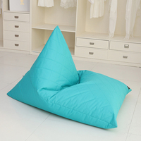 Salon pouf Offre Spéciale personnalisé bleu ciel étanche triangle lin pouf doux pouf chaise