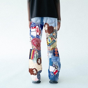 Pantalones de Hombre 2026 de Cintura Alta, Estilo Lavado, Jeans Anchos Extra Grandes con Estampado de Animales de Dibujos Animados, Inspirados en el Estilo Urbano, Hip-Hop y Música Rock - Product Image 6