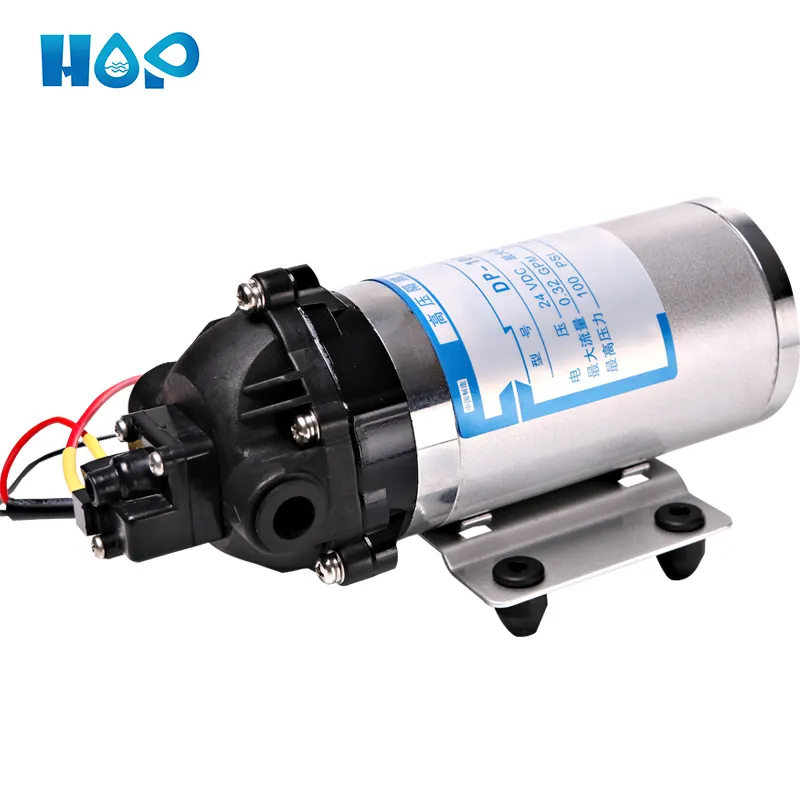 HOP-Mini bomba eléctrica de agua con autocebante, rosca macho de 18mm, 1/2 pulgadas, DC 12V, 15W, Micro diafragma clásico