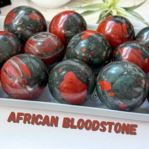 Esfera de Cristal de Piedra de Sangre Africana Natural al por Mayor, Precio de Mayoreo para Regalos de Días Festivos, San Valentín y Cumpleaños - Product Image 6