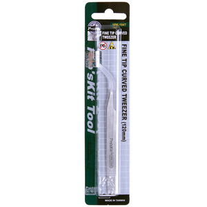 Proskit Fine Tip Curved Tweezer 120mm <b>Precision</b> <b>Tool</b> For Electronics Repair Made In Taiwan - Product Image 1