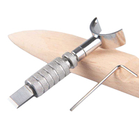 Cuchillo de Grabado en Cuero Giratorio Ajustable, Herramienta Manual Portátil para Tallado, Escultura y Procesamiento de Cuero DIY