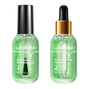 LANBENA-suero facial para eliminar puntos negros y negros, removedor de puntos negros, removible, elimina manchas oscuras de granos