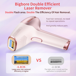 Épilateur laser IPL rechargeable haute énergie, portable sans fil avec refroidissement par glace, indolore, épilation permanente - Product Image 5