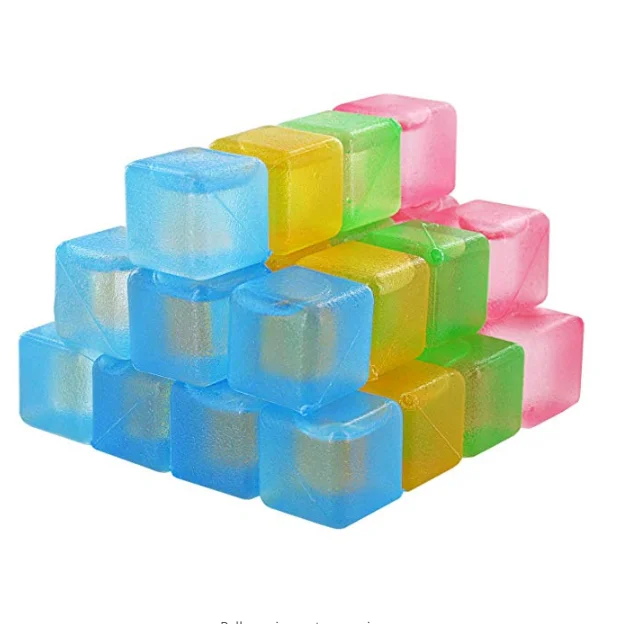Reusable Colorful Square PMMA Ice Cube