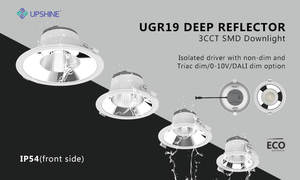 DL264-3-10W(D)  UGR<21 IP54 Downlight LED - Product Image 5
