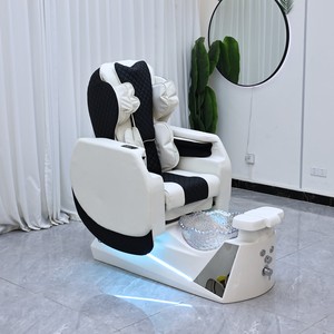 Fauteuil de pédicure de luxe avec drainage automatique et plomberie intégrée pour salon de beauté et <span class=keywords><strong>spa</strong></span>, idéal pour les massages du dos et les soins des pieds. - Product Image 1