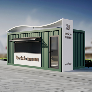 Quiosco Móvil de Café Personalizado de 10 pies/20 pies, Cafetería, Cocina, Restaurante, Contenedor de Envío, <span class=keywords><strong>Bar</strong></span> Hecho de Panel Sándwich - Product Image 2