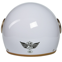 Cascos de Motocicleta Retro Unisex para Adultos, de Material ABS, Diseño Abierto, Clásicos, Vintage, Seguros para Todas las Estaciones, para Ciclismo