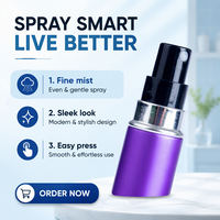 Mini vaporisateur de parfum Portable rechargeable en aluminium de 5ml, vaporisateur vide en métal de voyage