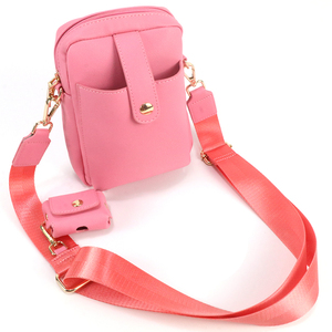 Sac bandoulière mini rose pour femme en cuir PU avec <span class=keywords><strong>pochette</strong></span> pour téléphone et sangle réglable – Stock disponible en entrepôt étranger - Product Image 6