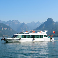 Grandsea Nouveau Bateau Ferry Passagers en Fibre de Verre 70 Places Moteur Diesel Inboard Vitesse 24 Nœuds pour Transport Touristique Fluvial