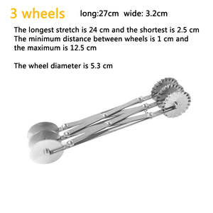 Divisor de massa ajustável, aço inoxidável, ferramentas de cozinha, faca, roda de massas, pizza, pastelaria, cortador, imperdível - Product Image 5