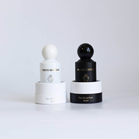 Flacon de parfum en verre de haute qualité, couleur personnalisée, OEM, 50 ml, avec boîte cadeau et vaporisateur.