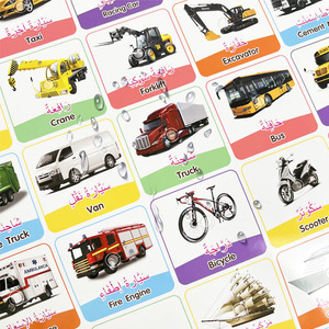 Impara parole islamiche arabiche e inglesi con pulsanti sonori giocattolo educativo per bambini Poster da parete bilingue parlante - Product Image 3