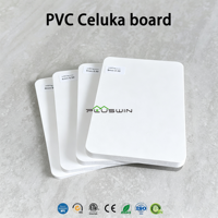 Panneau PVC Celuka Prix Usine 1220*2440mm, Plaque Plastique Rigide Haute Densité pour Décoration Intérieure