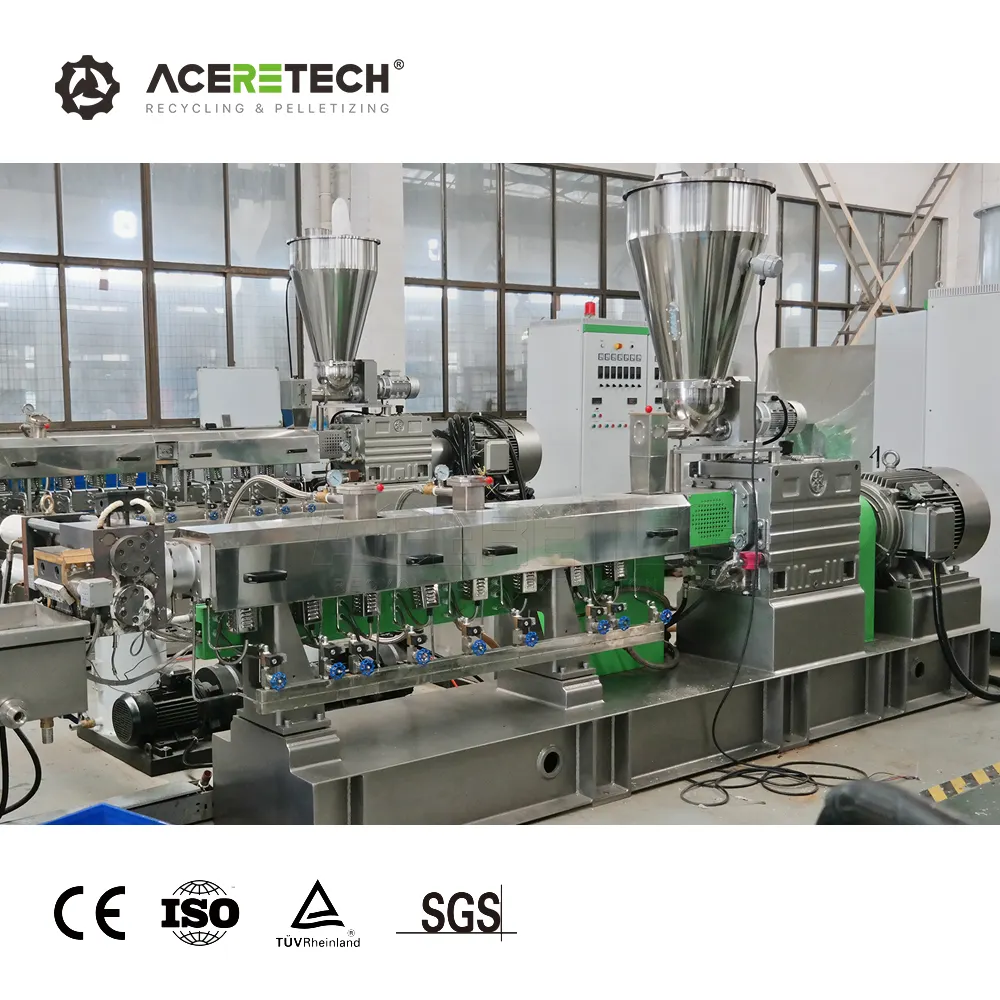 Customizable ATE Twin Screw PET/PP/PE Color Masterbatch Plastic Extrusion Line