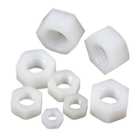 Écrous hexagonaux en nylon PA66 DIN934 en gros, anti-corrosion, isolants, en plastique, M2 M3 M4 M5 M6 M8 M10-M20 pour l'électronique