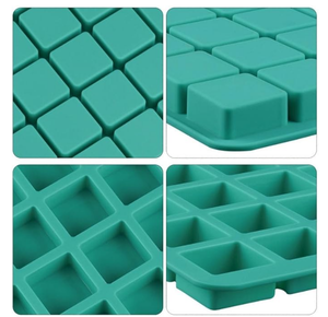 Moules en silicone carrés à 40 cavités pour <span class=keywords><strong>caramel</strong></span>, chocolat, truffes, bombes grasses, collations céto, glaçons whisky, fondant dur - Product Image 3