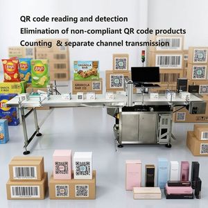 Système d'inspection visuelle entièrement automatique avec collecteur de données QR pour la traçabilité anti-contrefaçon des aliments, des boissons, des sachets plats et des cartons - Product Image 2