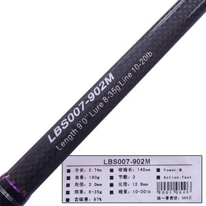 Pour LUTAC <span class=keywords><strong>M</strong></span> <span class=keywords><strong>canne</strong></span> à pêche télescopique en <span class=keywords><strong>carbone</strong></span> 2.74m bar filature pour lac et rivière Durable avec poignée EVA - Product Image 3