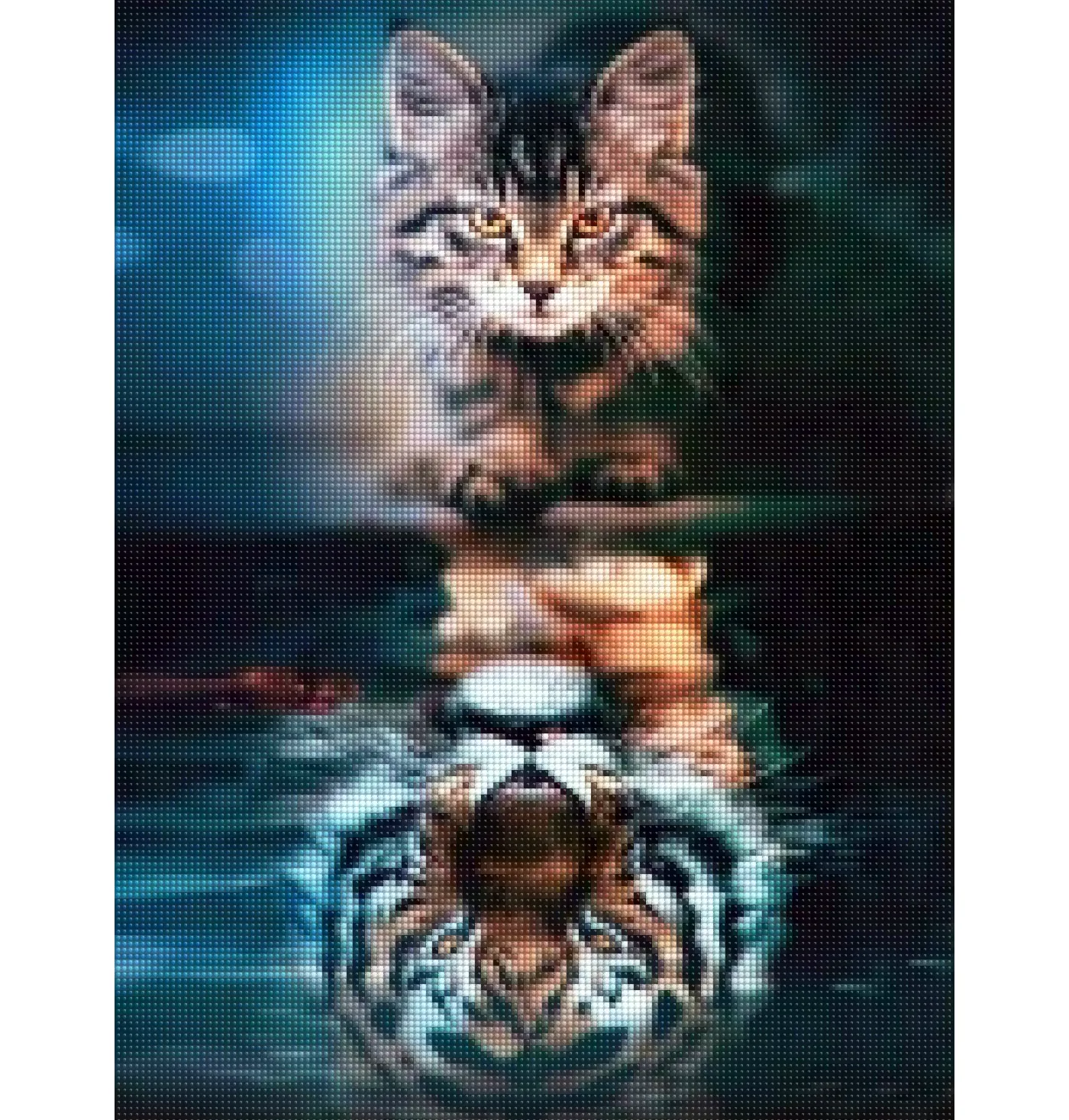 Factory Diamond Painting Kit Cats tigers animal Wall Arts Painting 5d Mosaic Paintings
